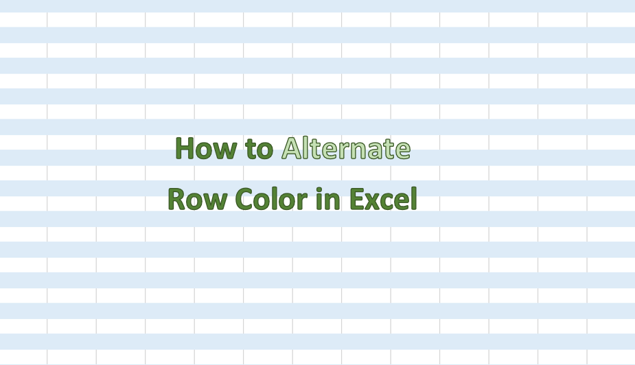 How to Alternate Row Color in Excel - HowtoExcel.net