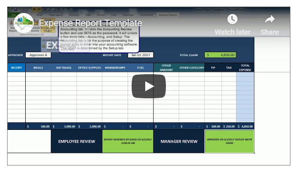 Expense Report Template