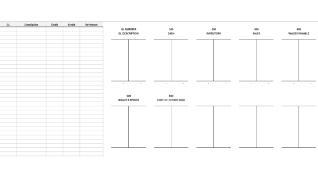 t account excel template spreadsheet