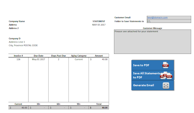 Accounts Receivable Statement – Template Using VBA | HowtoExcel.net