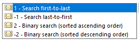 xlookup argument to search data