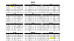 Excel 12 Month Calendar Template – HowtoExcel.net