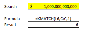 Using XMATCH to do a COUNTIF.