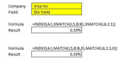 XMATCH vs MATCH when used with INDEX.