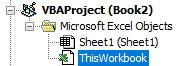 VBA Project list.