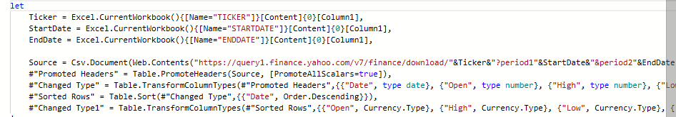 yahoo finance stock queries for excel mac