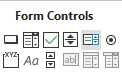 Form controls in Excel.