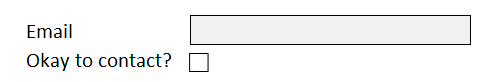 Email fields set up in Excel.