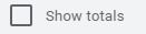 Show totals option in Google Sheets for pivot tables.