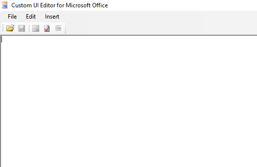 Custom UI Editor showing a blank page.