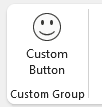 Custom button using the Happy Face icon.