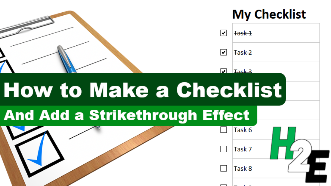 how-to-make-a-checklist-in-excel-howtoexcel