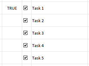 Multiple check boxes linked to one cell.