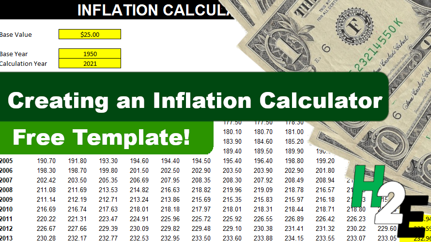 How to Create an Inflation Calculator in Excel