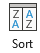 Sort button in Excel.