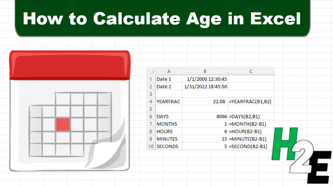 How to Calculate Age in Excel