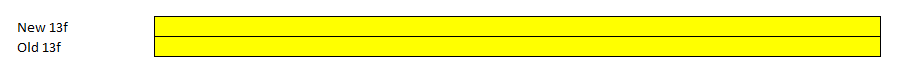 Entries for the old and new 13f filings.