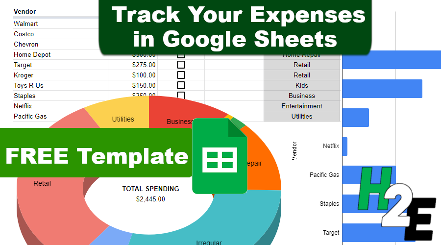 Expense Tracking Template (Google Sheets)