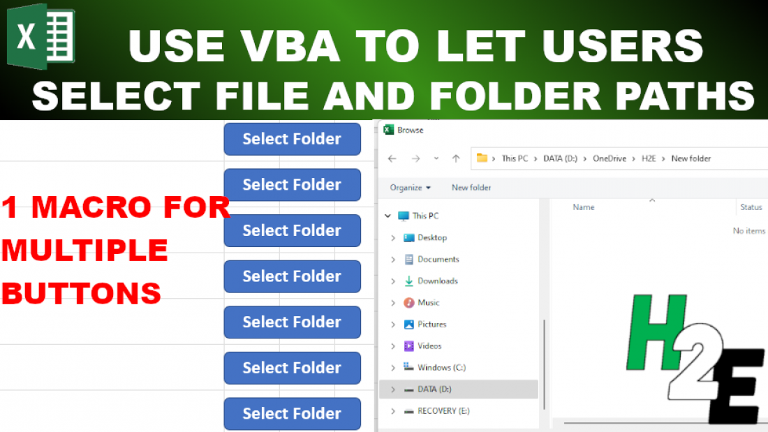 Use VBA Code So a User Can Select a File or Folder Path