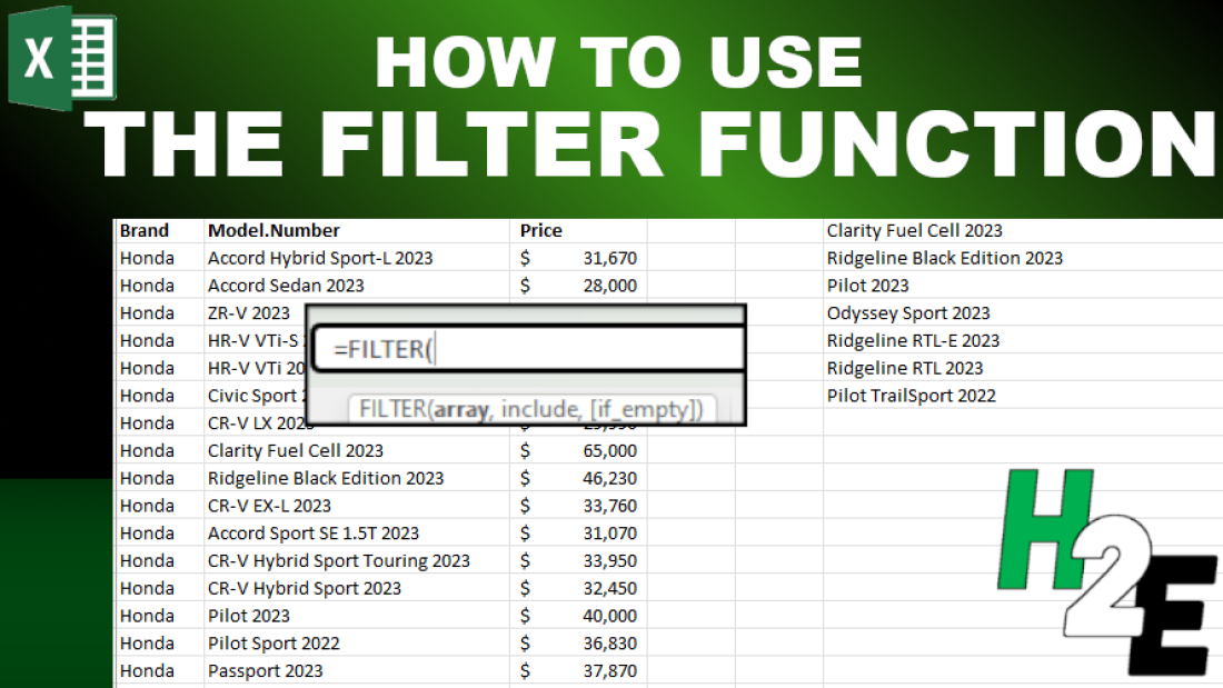 How to use the Excel FILTER function - ExcelFind