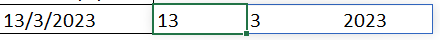 TEXTSPLIT function converting a date value into an array.