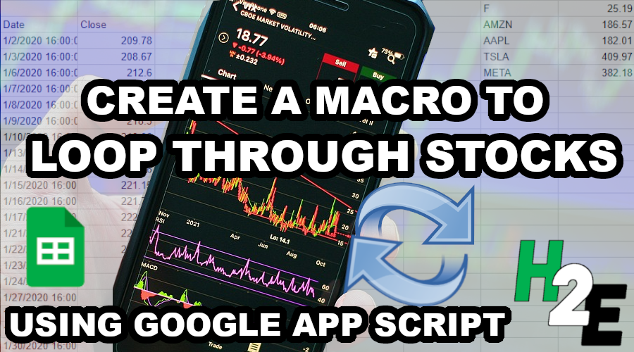 Loop Through Stocks in Google Sheets With a Macro