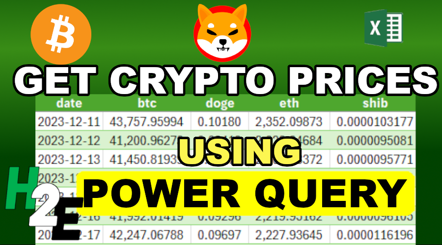 Get Crypto Prices For Multiple Coins Into Excel Using Power Query ...