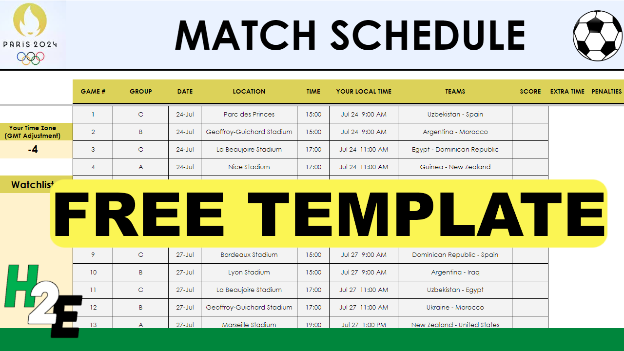 Euro 2024 Prediction Game, Office Pool Spreadsheet verloop.io